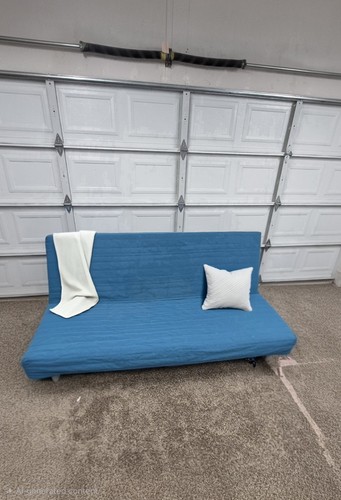 Grey ikea futon sofa - grey, sofa,